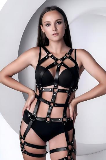 Fantazi Full Body Gizli Arzu Jartiyer Harness - APFT1295