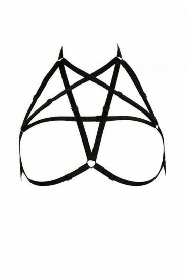 Göğüs Bölgesi Şık Pentagram Harness - APFT170