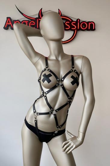 Cool ve Şık Gizli Arzu Deri Harness Modelleri - APFT368