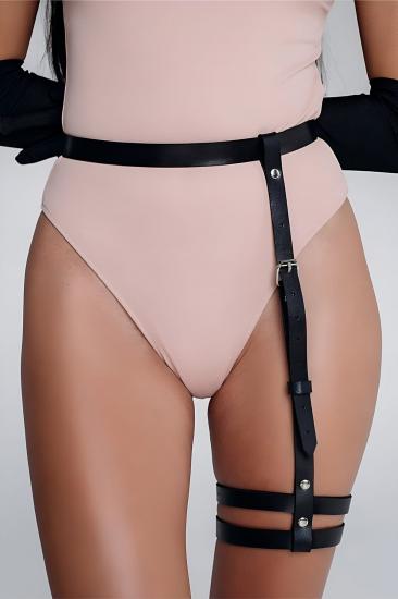 Fantazi Gizli Arzu Deri Tek Bacak Harness - APFT769