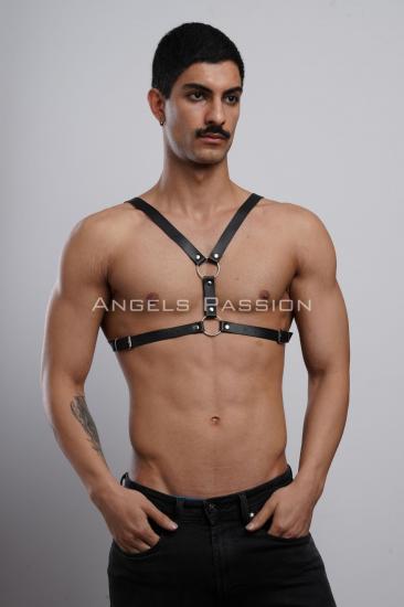 Gizli Arzu Erkek Gizli Arzu Deri Göğüs Harness, Gizli Arzu Erkek Fantazi Giyim, Gizli Arzu Clubwear, Partywear - APFTM44