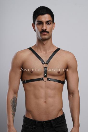 Gizli Arzu Erkek Gizli Arzu Deri Göğüs Harness, Gizli Arzu Erkek Fantazi Giyim, Gizli Arzu Clubwear, Partywear - APFTM44