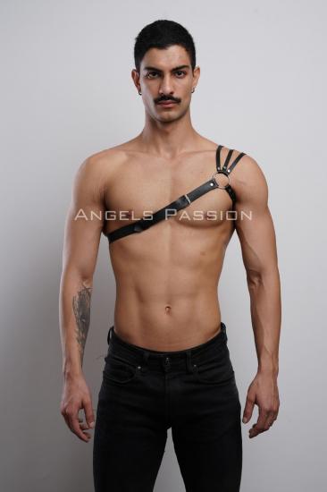 Omuzu Detaylı Şık Gizli Arzu Erkek Omuz Harness - Gizli Arzu Erkek Göğüs Harness - APFTM45