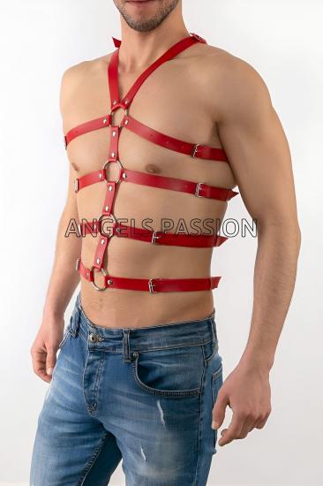 Gizli Arzu Erkek Gizli Arzu Deri Kol Harness, Gizli Arzu Erkek Çift Kol Harness, Gizli Arzu Erkek Dansçı Kostüm - APFTM5