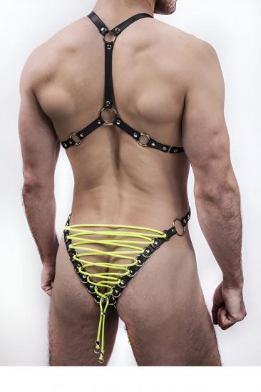 Gizli Arzu Erkek Fantazi Gizli Arzu İç Giyim Lastik Harness - APFTM62