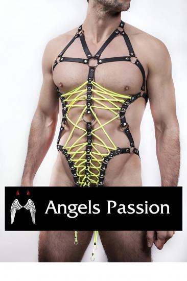 Gizli Arzu Erkek Fantazi Gizli Arzu İç Giyim Lastik Harness - APFTM62