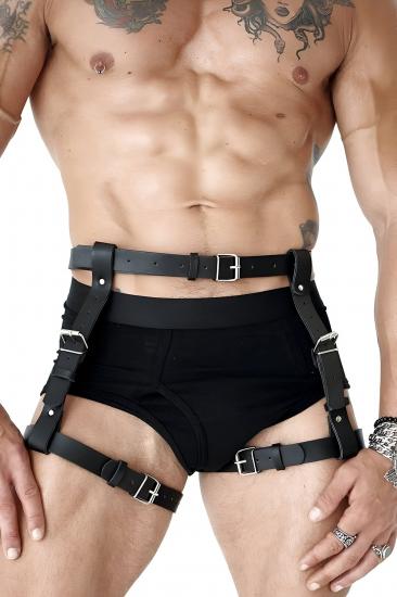 Bel Ve Bacak Ayarlanabilir Gizli Arzu Erkek Harness - APFTM81